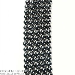 Hematite: Hematite 8mm Round Beads