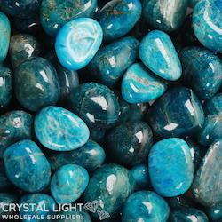 Tumbles by Weight: Blue Apatite Tumble