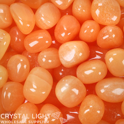 Tumbles by Weight: Orange Calcite Tumble