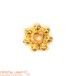 Spacer: Gold Beaded Disc Spacer /10g