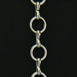 Chain: Round Link Chain Silver 12mm