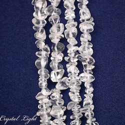 Chip Beads: Clear Quartz Chip Beads