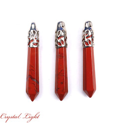 Terminated Pendant: Red Jasper Long Pendant