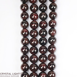 8mm Bead: Garnet Beads 8mm