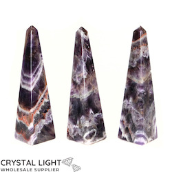 Obelisks: Chevron Amethyst Obelisk