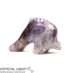 Animals: Chevron Amethyst Dolphin