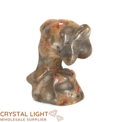 Animals: Crazy Lace Agate Dolphin Small