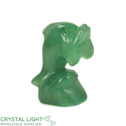 Animals: Green Aventurine Dolphin Small