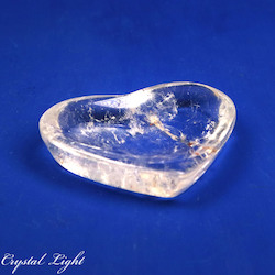 Bowls, Plates & Dishes: Clear Quartz Heart Dish (Single)