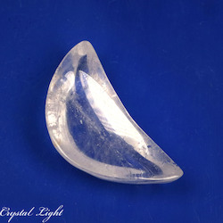 Bowls, Plates & Dishes: Clear Quartz Crescent Dish (Single)