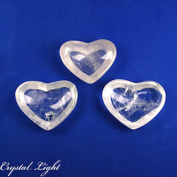 Bowls, Plates & Dishes: Clear Quartz Heart Dish