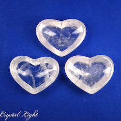 Bowls, Plates & Dishes: Clear Quartz Heart Dish