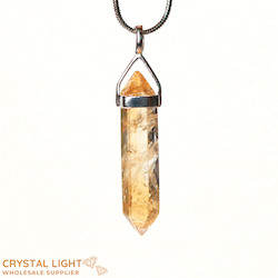 Sterling Silver Pendants: Citrine DT Pendant Sterling Silver