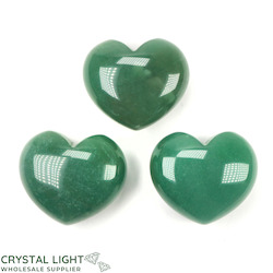 Hearts: Green Aventurine Puff Heart