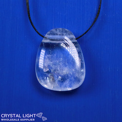 Tumble Pendant: Clear Quartz Tumble Pendant