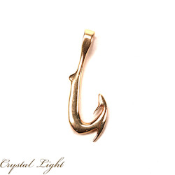 Miscellaneous Pendants: 14ct Gold Hook Pendant