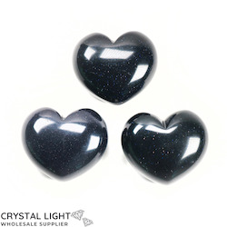 Hearts: Blue Goldstone Heart