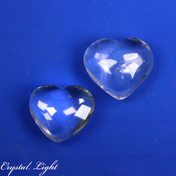 Hearts: Clear Quartz Heart Lot