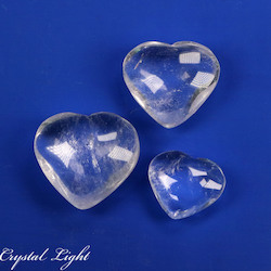 Hearts: Clear Quartz Heart Lot