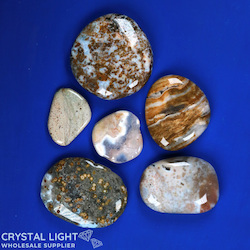 Flatstone Individuals and Lots: Ocean Jasper Flatstone Lot