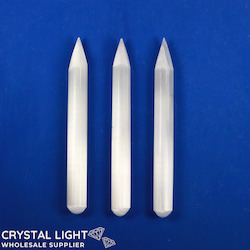 Selenite: Selenite Point Wand