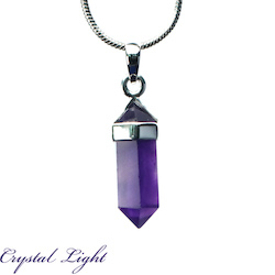 Terminated Pendant: Dark Amethyst Short Point Pendant