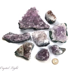 Auctions: Mixed Amethyst Druse Piece Lot