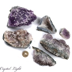 Auctions: Mixed Amethyst Druse Piece Lot