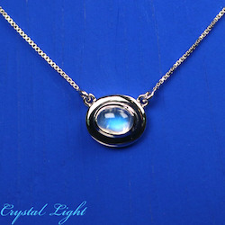 Necklaces: Moonstone Oval Necklace