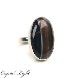 Sterling Silver Rings: Banded Agate Ring