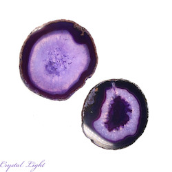 Slices: Purple Agate Slice Lot