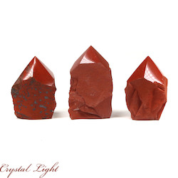 Cut Base Points: Red Jasper Cut Base Point