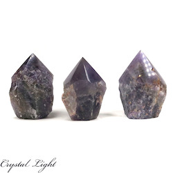 Cut Base Points: Chevron Amethyst Cut Base Point