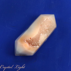 Double Terminated Polished Points: Agate Druse DT Point