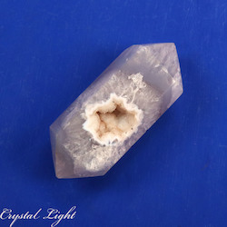 Double Terminated Polished Points: Agate Druse DT Point