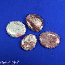 Flatstone Individuals and Lots: Quartz with Pink Tourmaline Flatstone Lot