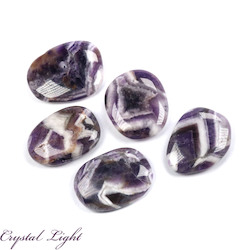 Flatstone Individuals and Lots: Chevron Amethyst Flatstone lot