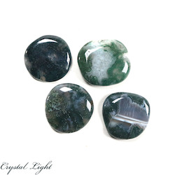 Flatstone Individuals and Lots: Moss Agate Flatstone Lot