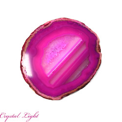 Slices: Pink Agate Slice (Single)