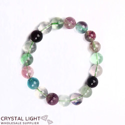 10mm Round Bead Bracelets: Fluorite Bracelet 10mm