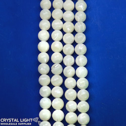 8mm Bead: Mother of Pearl Shell Beads 8mm