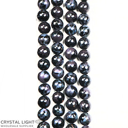 8mm Bead: Indigo Gabbro Beads 8mm