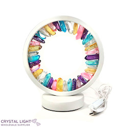 Portal Lamps: Aura Quartz Portal Lamp - Rainbow