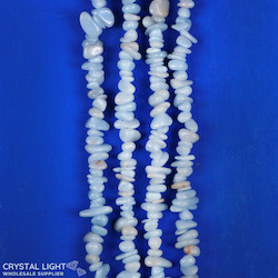 Chip Beads: Angelite Chip Beads