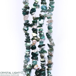 Chip Beads: Moss Agate Chip Beads