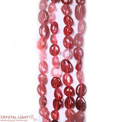 Tumble Beads: Strawberry Quartz Tumble Beads