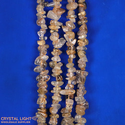 Chip Beads: Rutilated Quartz Chip Beads