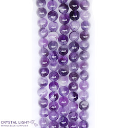 4,6 & 7mm Bead: Chevron Amethyst Beads 6mm