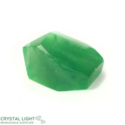 Faceted Shapes: Green Fluorite Faceted Shape