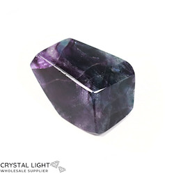 Faceted Shapes: Rainbow Fluorite Faceted Shape